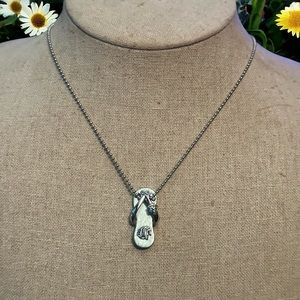 Sandals flip flop pendant necklace